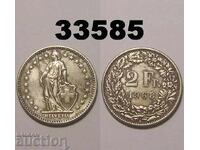 Швейцария 2 франка 1968 B
