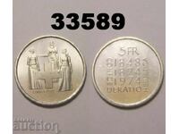 Elveția 5 franci 1974 Jubiliară