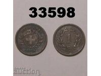Elveția 1 rappen 1925 deteriorată