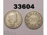 Elveția 20 rappen 1881
