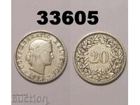 Elveția 20 rappen 1883