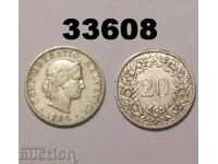Elveția 20 rappen 1894