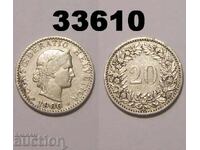 Elveția 20 rapen 1900