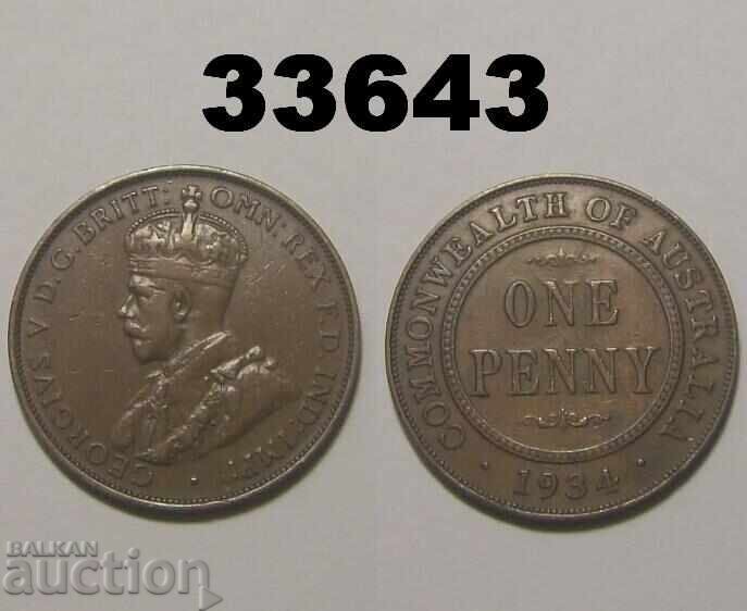 Australia 1 penny 1934