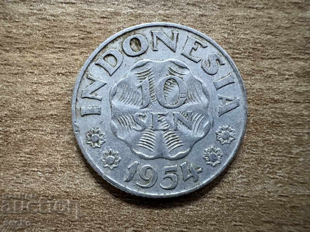 Ινδονησία - 10 sen (1954) Ινδονησία - 10 sen (1954)