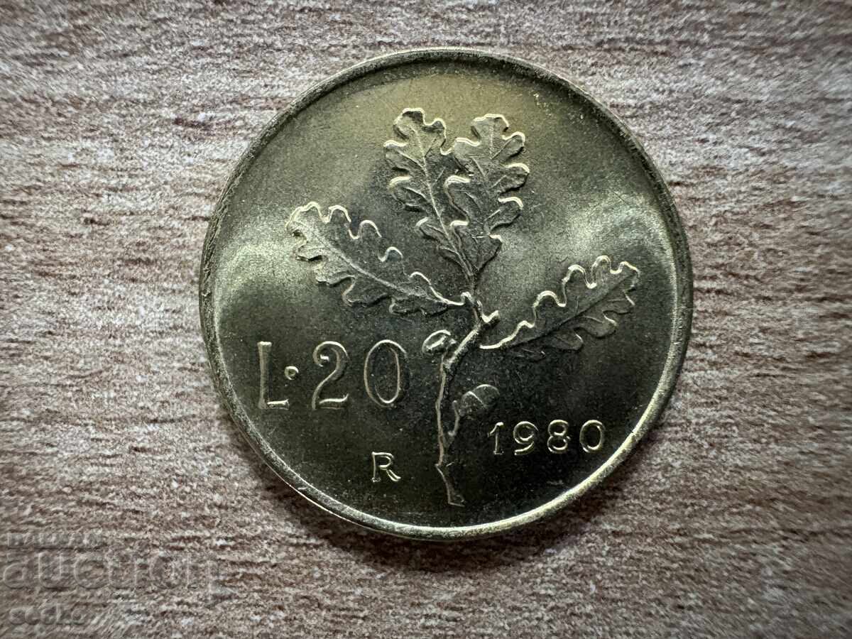 Italia - 20 lire (1980) Italia - 20 lire (1980)