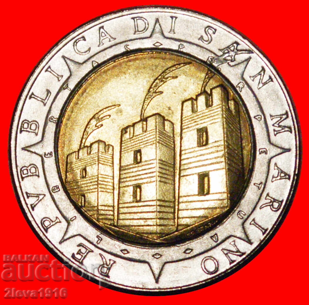 Ⰺ ITALIA BI-METALICĂ: SAN MARINO ★500 LIRE 1492 1992 AMERICA cu preț € 4.99 | 9.76 BGN