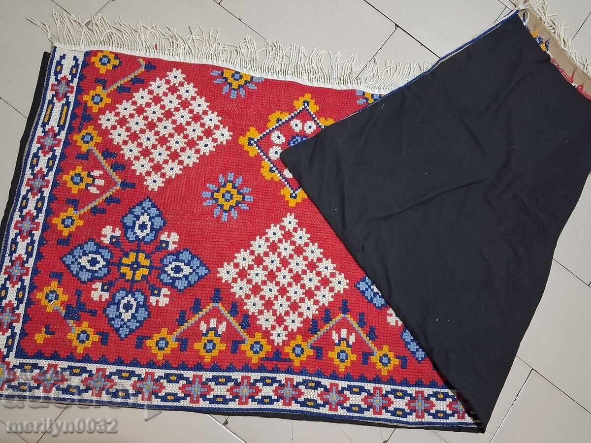 Covor vechi țesut manual pentru perete 145/70 cm carpetă preș - 5