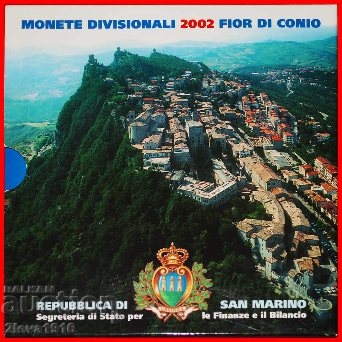ITALY: SAN MARINO ★ EURO MINT SET 2002 (8 COINS) RARE! - 7