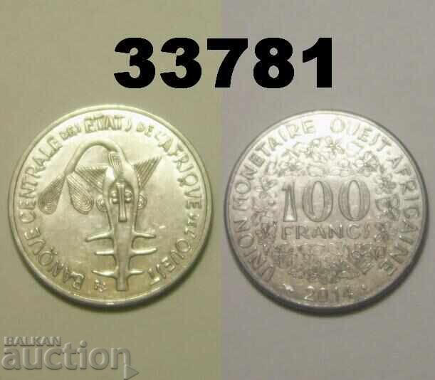 Africa de Vest 100 franci 2014