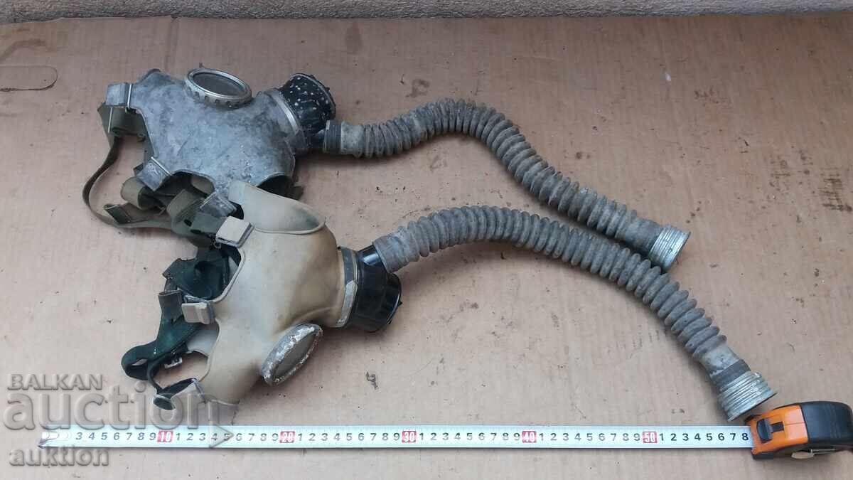 LOT OF 2 PCS. SOVIET GAS MASKS