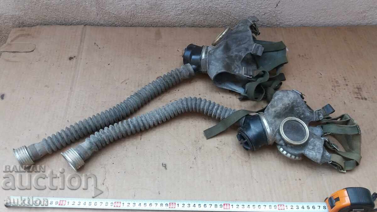 LOT OF 2 PCS. SOVIET GAS MASKS