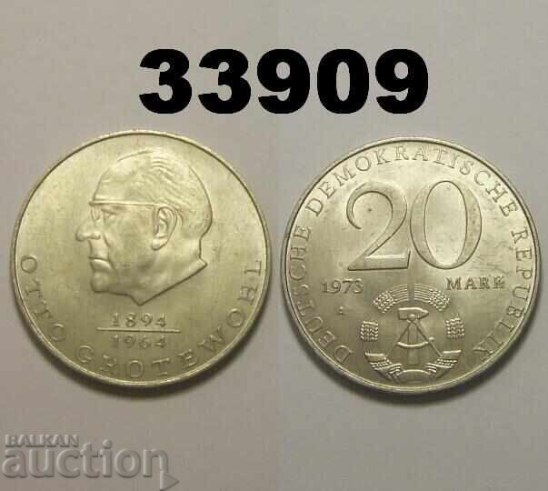 RDG Germania 20 mărci 1973 Otto Grotewohl