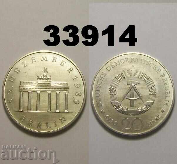 ГДР Германия 20 марки 1990