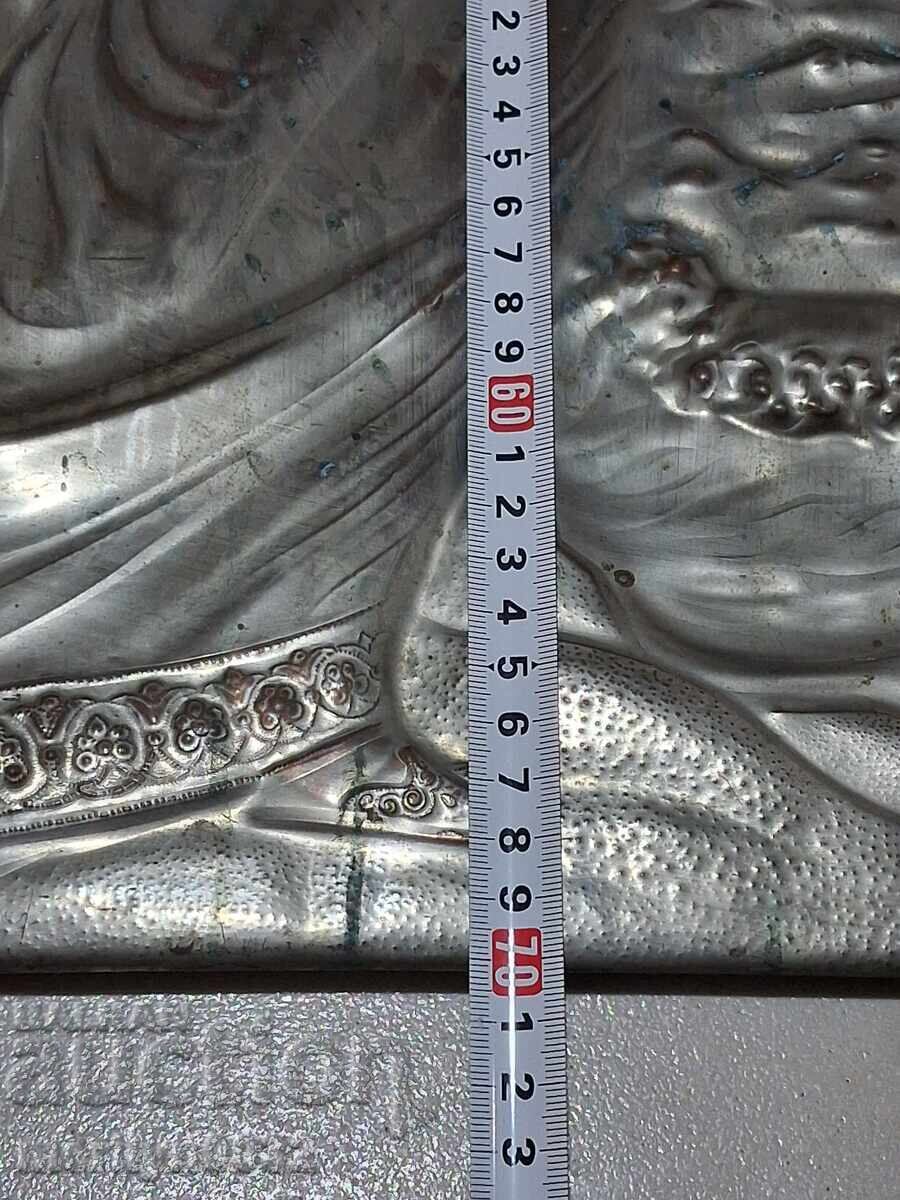Panou din cupru URSS 1975 basorelief tablou figurină aramă - 5 Panou din cupru URSS 1975 basorelief tablou figurină aramă - 5