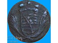 Saxa-Meiningen 1 Heller 1695 Germania Bernhard 1680 - 1706