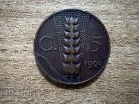 Italia - 5 centesimi (1929)