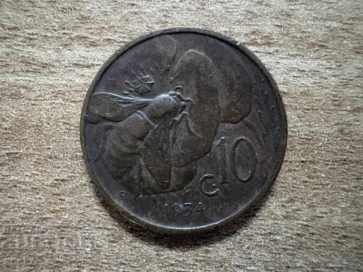 Italia - 10 centesimi (1934)