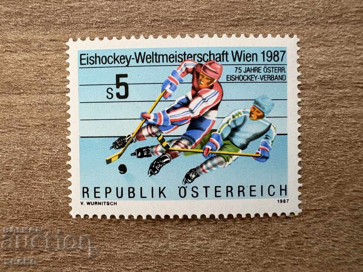 Austria - Campionatul Mondial de Hochei pe Gheață (1987) MNH
