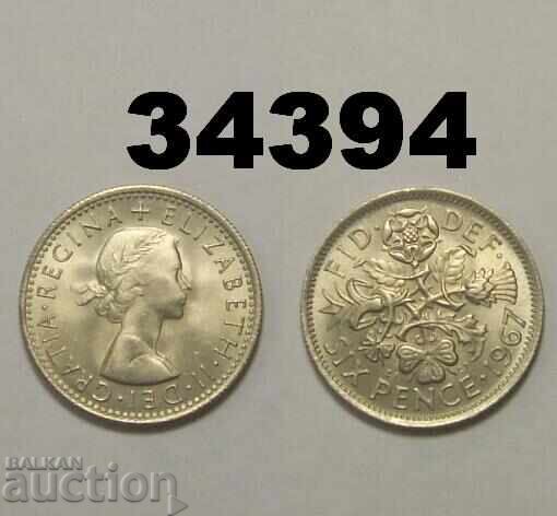 Marea Britanie 6 pence 1967