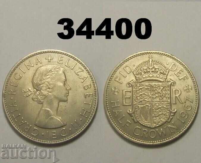 Marea Britanie 1/2 coroană 1967