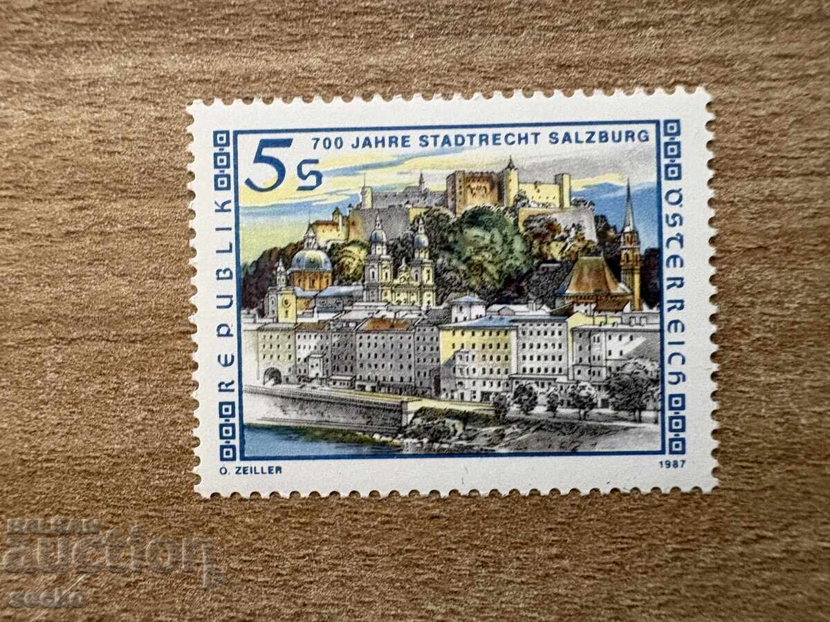 Austria - 700 de ani de la atestarea orașului Salzburg (1987) MNH