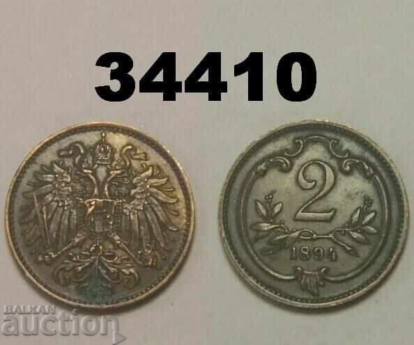 Austria 2 Heller 1894