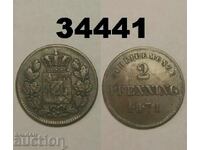Eroare Die Clash! Bavaria 2 pfenning 1871