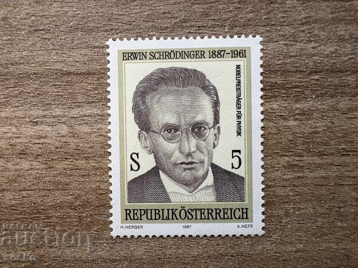 Austria - 100 de ani de la nașterea lui Erwin Schrödinger (1987) MNH