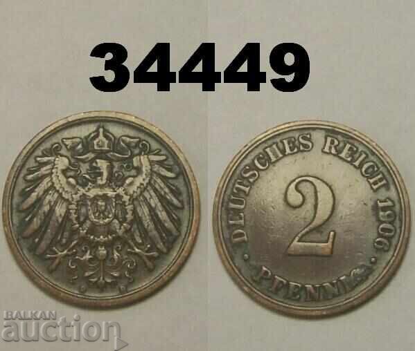 Germania 2 pfenigs 1906 D