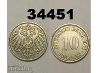 Германия 10 пфенига 1914 F