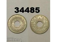 Thailanda 5 satang 1941 "anul 2484" Argint