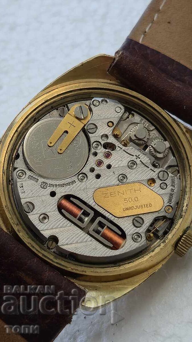 ZENITH ELECTRONIC QUARTZ SWISS MADE РЯДЪК НЕ ЗНАМ ДАЛИ РАБОТ - 6