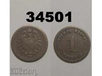 Германия 1 пфениг 1875 B