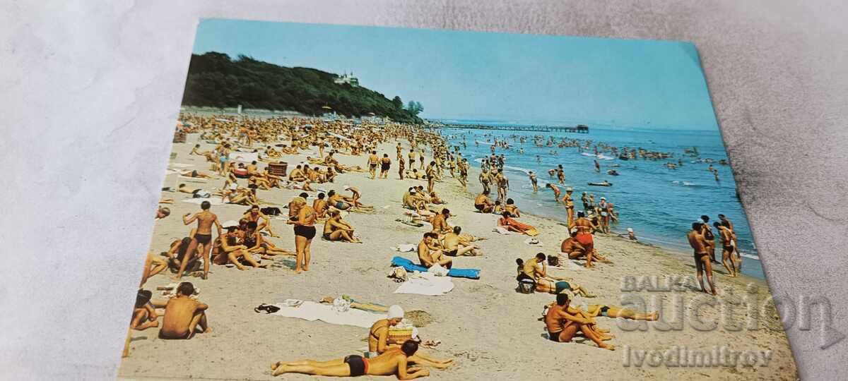 Ταχυδρομική κάρτα Μπουργκάς Η παραλία 1984