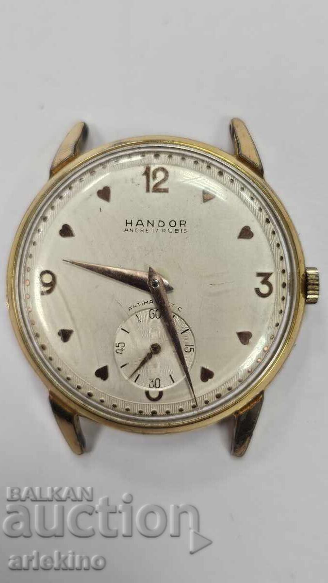 Vintage Ελβετικό Χειροκίνητο Ρολόι "HANDOR" - 1960