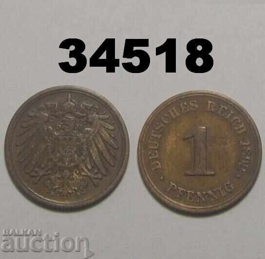 Germania 1 pfennig 1892 F