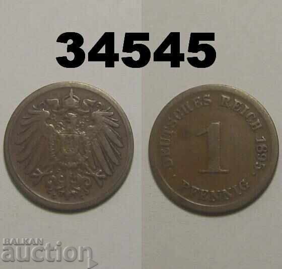 Germania 1 pfennig 1895 G Rară