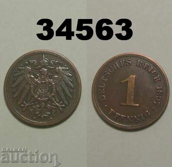 Γερμανία 1 pfennig 1897 A