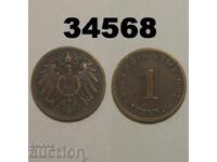 Germany 1 pfennig 1897 J