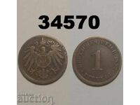Germany 1 pfennig 1897 J