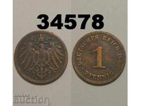 Германия 1 пфениг 1899 A