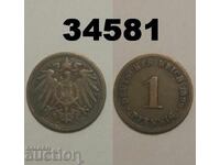 Германия 1 пфениг 1899 D