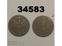 Германия 1 пфениг 1899 E