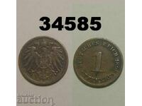 Германия 1 пфениг 1899 D
