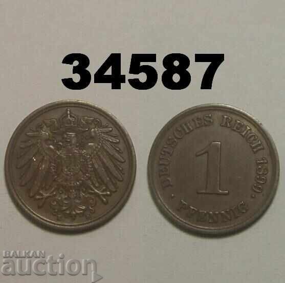 Γερμανία 1 πφένιχ 1899 E