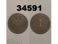 Germania 1 pfennig 1899 F