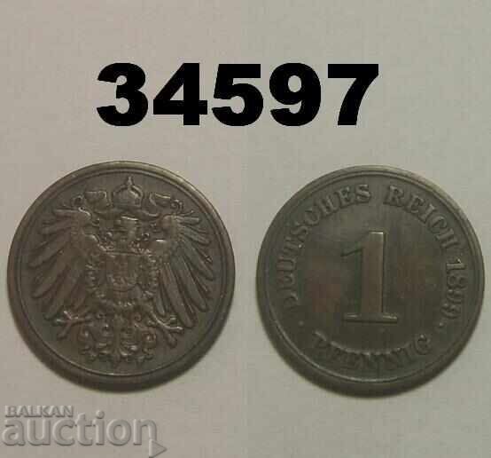 Γερμανία 1 pfennig 1899 F