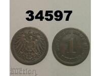 Germania 1 pfennig 1899 F