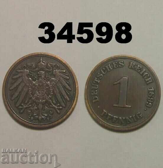 Γερμανία 1 pfennig 1899 F